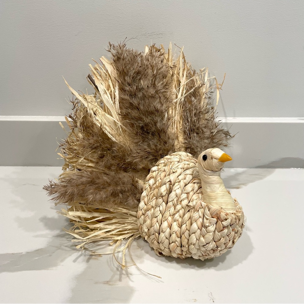 NEW Harvest Woven Decorative Turkey